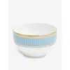 Wedgwood Helia Striped China Rice Bowl 10cm In Blue
