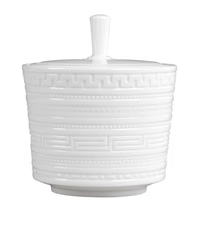 Wedgwood Intaglio Sugar Box In White