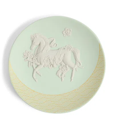 Wedgwood Jasperware Annual Eto Horse Tray 2026 In Green