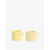 Wedgwood Jw Anderson Saxon Jasperware Mugs Set Of Two In Yellow
