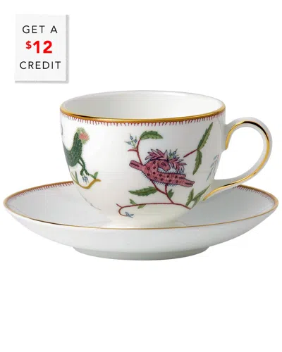 Wedgwood Kit Kemp For  Mythical Creatures Teacup & Saucer Set With $12 Credit