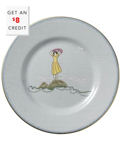 Wedgwood Kit Kemp For  Sailor's Farewell Bread And Butter Platewith $8 Credit In Gray