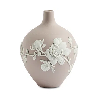 Wedgwood Magnolia Blossom Bud Vase - Mink In Pink