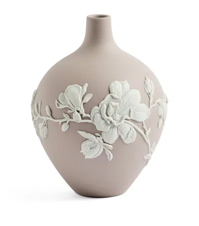 Wedgwood Magnolia Blossom Bud Vase In Brown