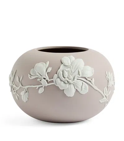 Wedgwood Magnolia Blossom Rose Bowl In Brown