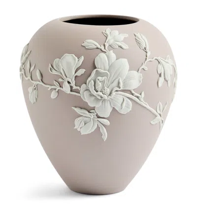 Wedgwood Magnolia Blossom Vase In Brown
