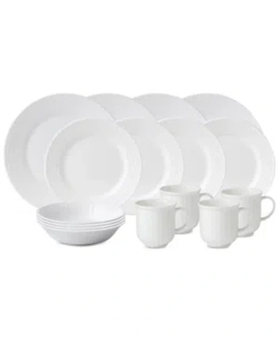 Wedgwood Nantucket Basket 16-pc. Set, Service For 4 In White