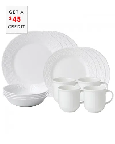 Wedgwood Nantucket Basket 16pc Set With $45 Credit