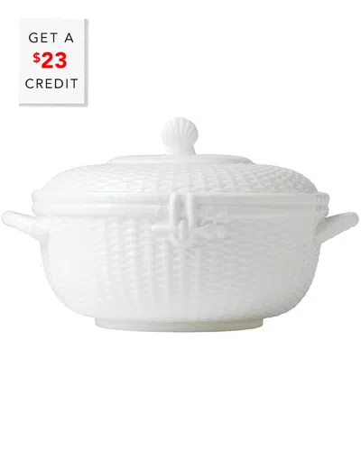 Wedgwood Nantucket Basket Covered Vegetable With $23 Credit