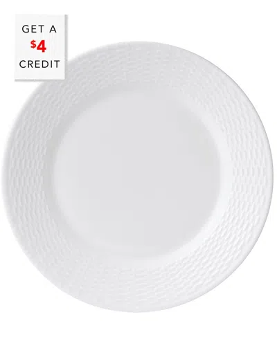 Wedgwood Nantucket Basket Dinner Platewith $4 Credit In White