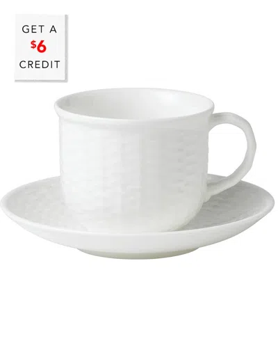 Wedgwood Nantucket Teacup & Saucerwith $6 Credit In White