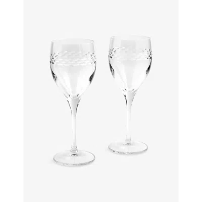 Wedgwood Neo Crystal Wine Glasses Set Of Two In Transparent
