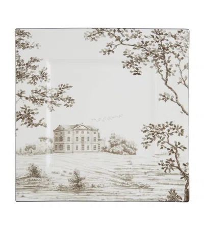 Wedgwood Parklands Square Plate In Grey