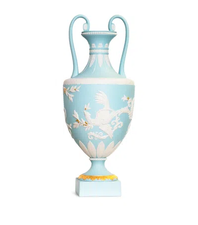 Wedgwood Phoenix Vase In Turquoise