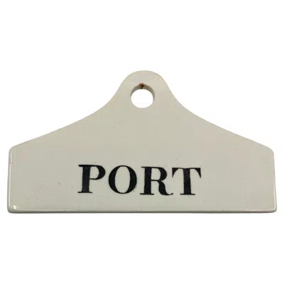 Pre-owned Wedgwood Port Wine Cellar Bin Label In Gray