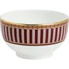 Wedgwood Red Splendor 22k Gold Accent Bone China Bowl In Multi