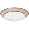 Wedgwood Red Splendor 22k Gold Accent Deep Bone China Plate In Multi