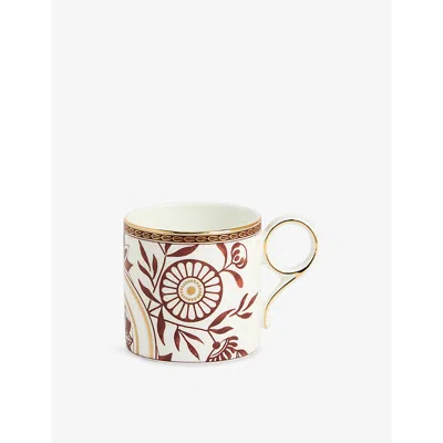 Wedgwood Red Splendour Bone-china Mug 270ml In White