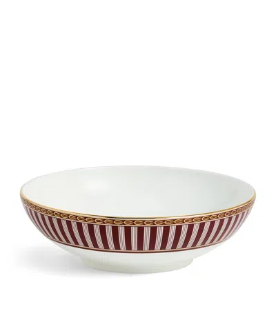 Wedgwood Red Splendour Cereal Bowl In Burgundy