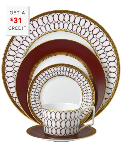 Wedgwood Renaissance 5pc Setwith $31 Credit In Brown