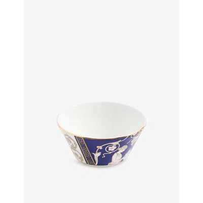Wedgwood Renaissance Gold Bone-china Rice Bowl 11cm In Blue