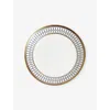 Wedgwood Renaissance Gold Geometric-pattern Bone-china Deep Plate 22cm