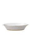 Wedgwood Renaissance Gold Oval Platter In White