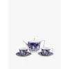 Wedgwood Renaissance Gold Patterned Bone-china Teapot, Teacup And Saucer Set