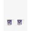 Wedgwood Renaissance Gold Patterned Set Of Two Bone-china Mugs 300ml