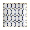 Wedgwood Renaissance Gold Square Tray In Blue/gold