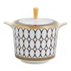 Wedgwood Renaissance Gold Sugar Bowl In Blue/gold
