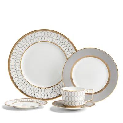 Wedgwood Renaissance Grey 5 Piece Place Setting In Multi