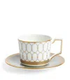 Wedgwood Renaissance Grey Teacup Saucer In Grey
