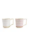 Wedgwood Renaissance Gold Bone China Mug Set Of Two