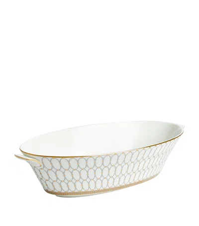 Wedgwood Renaissance Grey Oval Serving Bowl