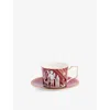 Wedgwood Renaissance Patterned Bone-china Teacup And Saucer 250ml