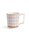 Wedgwood Renaissance Red Fine Bone China Mug In Red