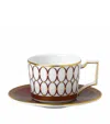 Wedgwood Renaissance Red Espresso Cup And Saucer In Red