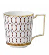 Wedgwood Renaissance Red Fine Bone China Mug In Red