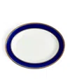 Wedgwood Renaissance Red Oval Platter In Blue