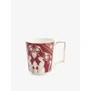 Wedgwood Renaissance Red Patterned Bone-china Mug 300ml