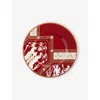 Wedgwood Renaissance Red Patterned Bone-china Plate 22.8cm