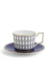 Wedgwood Renaissance Teacup And Saucer Set In Purple
