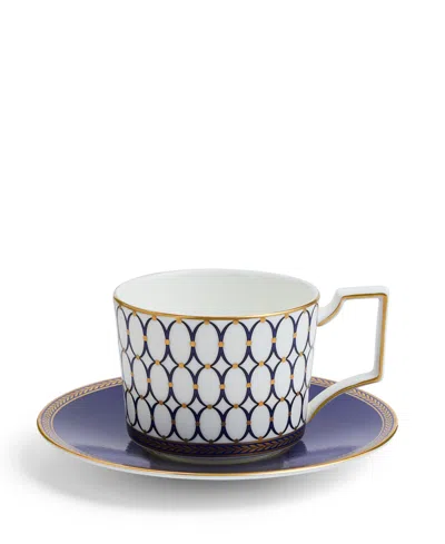 Wedgwood Renaissance Teacup And Saucer Set In Purple