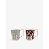 Wedgwood Renaissance Valentines Bone- China Mug Set Of Two