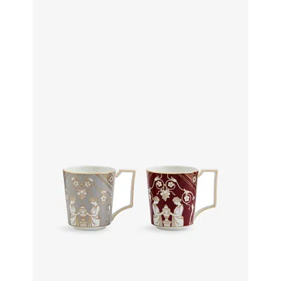 Wedgwood Renaissance Valentines Bone- China Mug Set Of Two In Multi