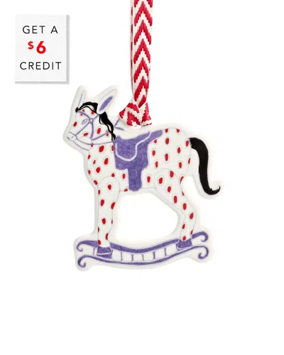 Wedgwood Rocking Horse Tree Decoration In Multicolor