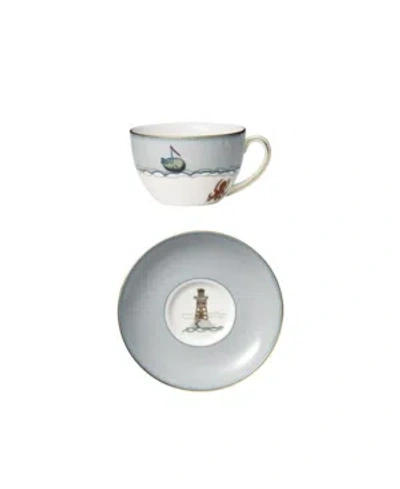 Wedgwood Sailors Farewell Breakfast Cup & Saucer Set In Multi