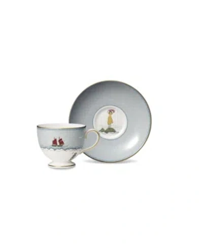 Wedgwood Sailors Farewell Teacup & Saucer Set In Multi