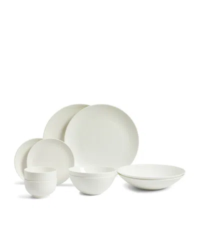 Wedgwood Gio Bone China Dinnerware 10-piece Set In White